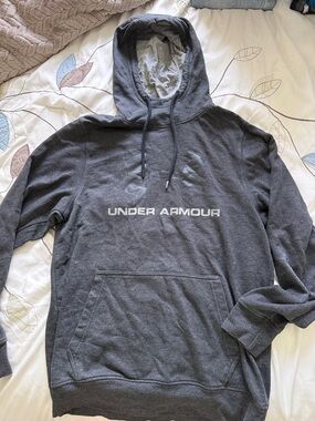 Under Armour Men's Dark Gray Hooded Pullover Sweatshirt